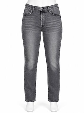 Imogene + Willie Women's James Davenport Slim Straight Jeans Grey 28
